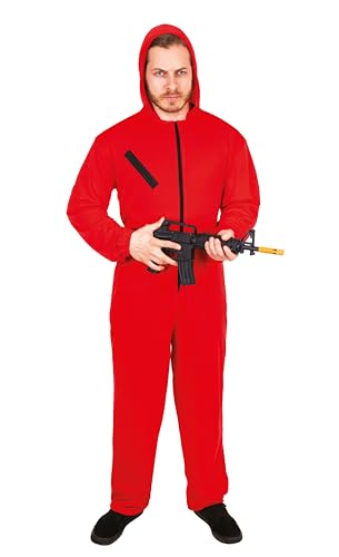P'TIT CLOWN 18043 - Disfraz de braqueador para adultos, poliéster, color rojo