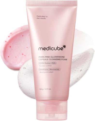 medicube Facial Cleanser PDRN Pink Glutathione Capsule Foam Cleanser