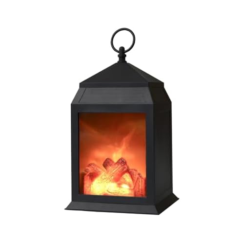 Fireplace Lantern USB Tabletop Decor with 6h Timer