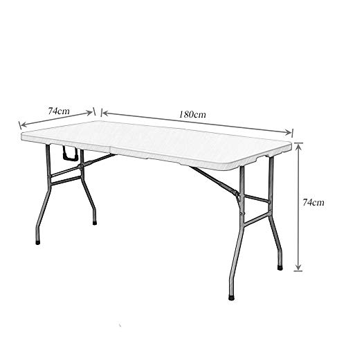 soges Gartentisch Campingtisch extra großer Außentisch Klapptisch Esstisch BBQ Tisch faltbares Design aus Aluminium… – Bild 5