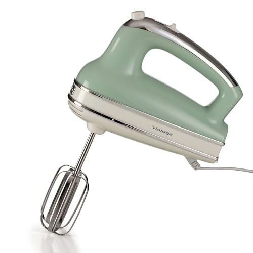 Ariete 1548 Batidora de Mano Vintage 450W 5 Velocidades Función Turbo 2 Batidores Verde Ariete 1548 Batidora de Mano Vintage 450W 5 Velocidades Función Turbo 2 Batidores Verde
