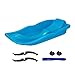 rockible Snow Sled Luge Outdoor Ski Board Toboggan Durable Snowboard Heavy Duty Sandboarding Sledge Downhill Sled for Kids, Adults, 41cmx87cmx19cm