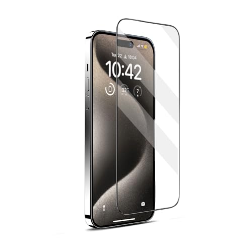 Image of GRIPP Matte Japanese Tempered Glass Screen Protector for iPhone 15 (6.1 inch), Anti-Glare, 2.5D Round Edges, Scratch-Resistant, 9H Hardness, Full Screen Coverage, Bubble Free