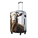 QSMBNET Travel Luggage Cover Animal Goat Spandex Suitcase Protector Washable Baggage Covers Fashion Elastic Scratch-Resistant Luggage Cover Protector Fits 18-32 Inch Luggage