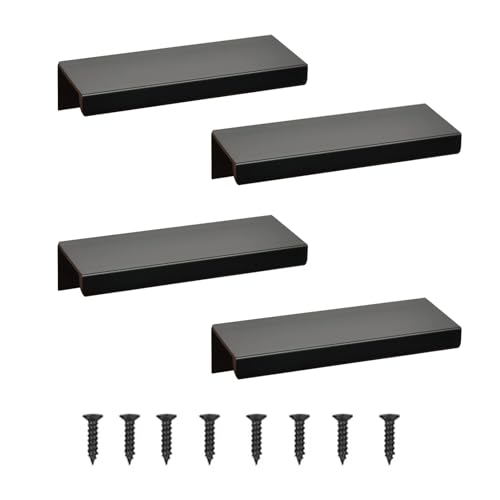 Pack of 4 Furniture Handles, Hidden Door Handles, Cabinet Handles, Aluminium Drawer Handles, Hidden Handles, Invisible Furniture Handles, Kitchen Handles, Black, 8 cm Pack of 4 Furniture Handles, Hidden Door Handles, Cabinet Handles, Aluminium Drawer Handles, Hidden Handles, Invisible Furniture Handles, Kitchen Handles, Black, 8 cm