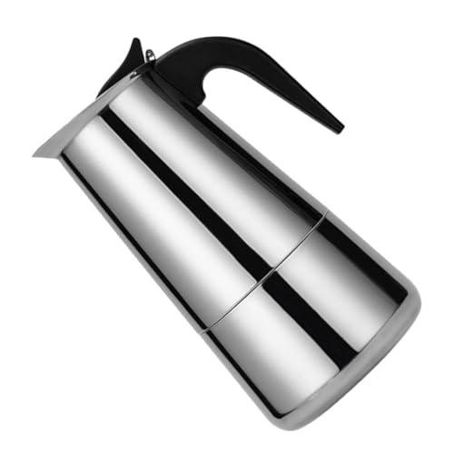 FOMIYES Cafetera Eléctrica de Estilo Italiano 600 Ml de Acero Inoxidable, Portátil y Doméstica, 12 Tazas, Utensilio para Café Adecuado para Cocina, Restaurante y Oficina
