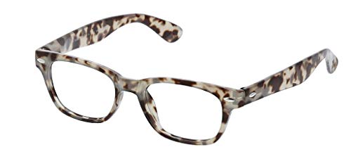 Peepers by PeeperSpecs Clark Square Reading Glasses, Gray Tortoise, 49 mm + 1