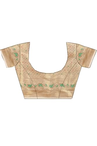 MOHIT CREATIONS Traditional Pure Cotton Silk Saree With Unstitched Blouse