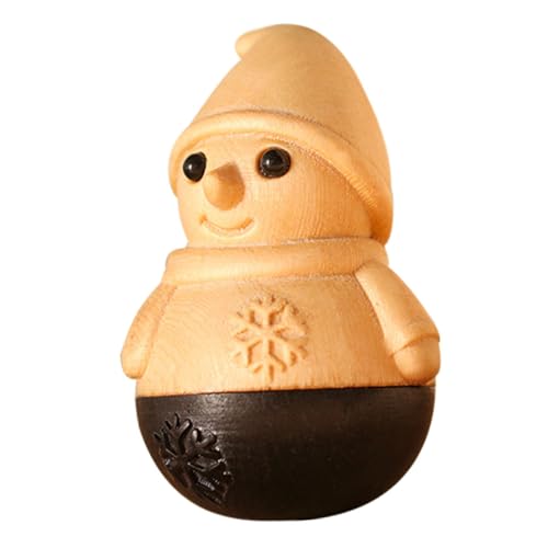 STOBAZA Christmas Snowman Tumbler Toys Realistic Snowman Figurine Educational Toys Hand-Eye Coordination