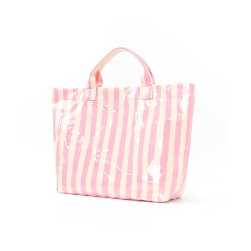 Bolso tote a rayas, ligero y de gran capacidad miniatura 6