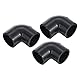 PATIKIL 4Pack UPVC Rohrleitung Fitting Winkel 25mm Steckdose 90 Grad Adapter Anschluss Grau