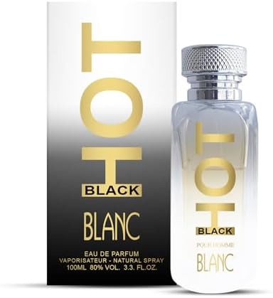 BERNARD DIMITRI HOT BLACK BLANC Perfume for Men - 100 ML Each| Pack of 2 | Fresh Citrus & Floral Premium Fragrance | Long-Lasting Spray |Luxury Perfume for Corporate,Birthday & Anniversary Gift Set