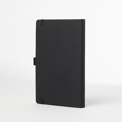 Image of Amazon Basics Classic Lined Notebook, Hardcover, 240 Pages, Pen Holder, 5 inch x 8.25 inch, Black, 24 Pack, Unbranded (MOD SKU: NH130210120V-R)