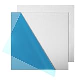 2PCS 3003 Aluminum Sheet, 8 x 8 x 1/8 Inch Aluminum Plate Covered with Double Protective Film, Rectangle Metal Aluminum Sheet Plate for Crafting, DIY, Crafting, Industry