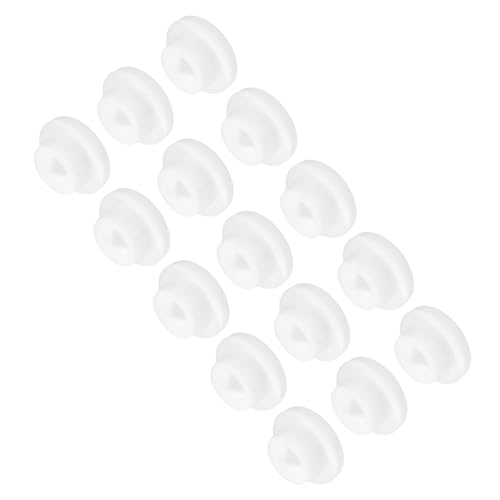 Image of MECCANIXITY 15pcs T-Shaped Silicone Plugs 23mm 15 /16 Inch Dia Snap in Plug Hole Seal Cover Round Rubber Stopper for Kitchen Rubber Bulkheads Waterproof Sealing Plugs White