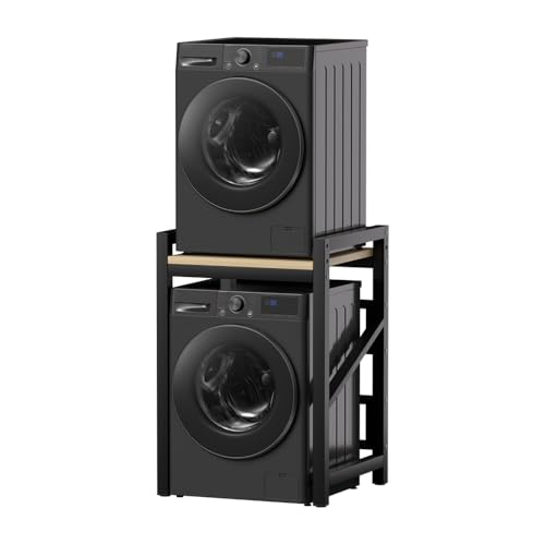 ACLFF Étagère pour Machine à Laver, Support Réglable pour Machine à Laver, Meuble de Rangement pour Machine à Laver et Sèche, pour Buanderie, Salle de...
