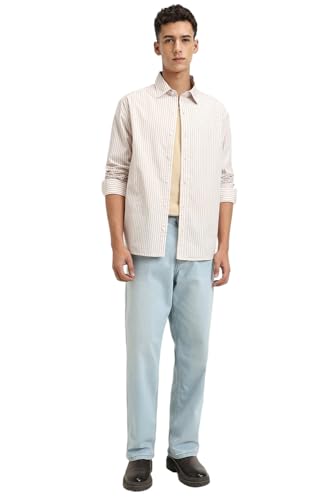 Image of FOREVER 21 Men Striped Regular Fit Striped Shirt