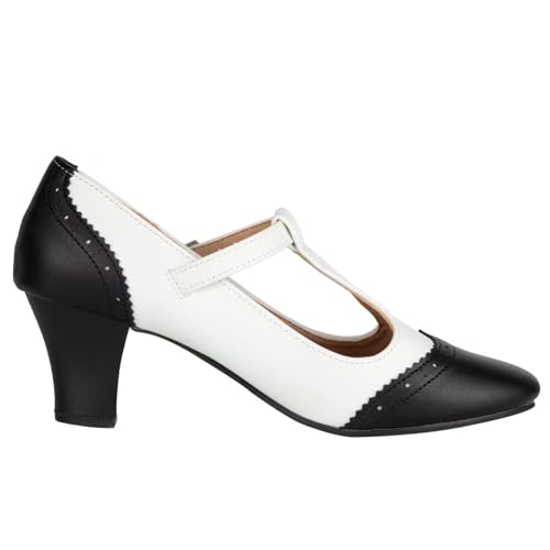 Character Shoes for Women Dance Shoes,Stylish Ankle T-Strap Heels for Ballroom,Salsa,Tango2