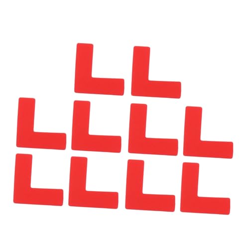 Garneck Removable Warning Sign Stickers 100pcs Positioning Decals Tear Resistant Easy to Remove for Social Distancing