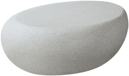 Concrete Bench – Exquisite Oval Stone Table for Outdoor Use