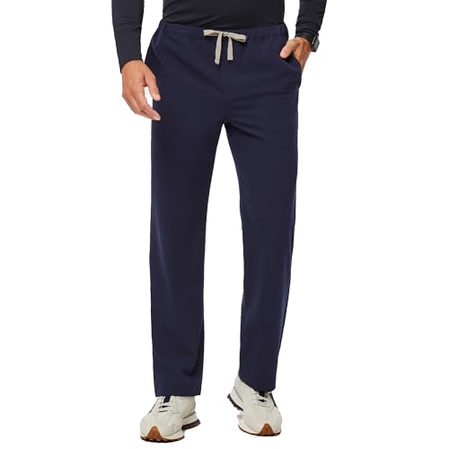 FIGS Pisco Basic Scrub Pants for Men — Structured Fit, Straight Leg, 4 Pockets, Anti-Wrinkle Men’s Scrub Pants