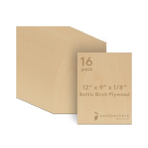 Woodpeckers 3 mm Baltic Birch Plywood 1/8 x 9 x 12 Inch