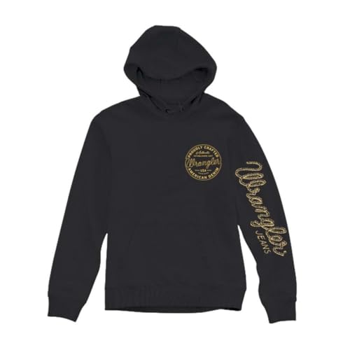 Wrangler Men's Graphic Hoodie Black L