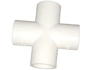 DEHRAN UPVC Cross Tee For pipe fitting 1/2