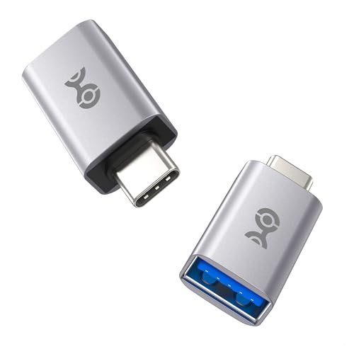 Cable Matters 2er-Pack 10 Gbit/s USB C auf USB Adapter Stecker auf Buchse f&uuml;r High-Speed-Daten&uuml;bertragung und schnelles Laden, wendbarer USBC, USBA auf USBC Adapter f&uuml;r iPhone 16/15, iPad Pro, Galaxy