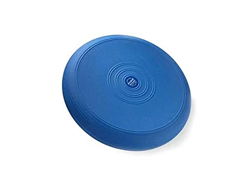 THERABAND Dynair Ballkissen, 36 cm, Wackelscheibe für Gleichgewichtstraining, dynamisches Sitzen & Physiotherapie, ideal für aktives Sitzen & korrekte Körperhaltung, Blau