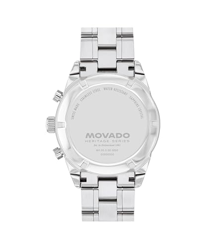 Image of Movado Heritage Calendoplan S Men's Watch, 42mm Swiss Quartz Chronograph, Sport Luxury Fashion Timepiece