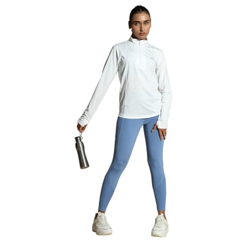 Image of Silvertraq Women's Athleisure Runner Zip Neck T-Shirt
