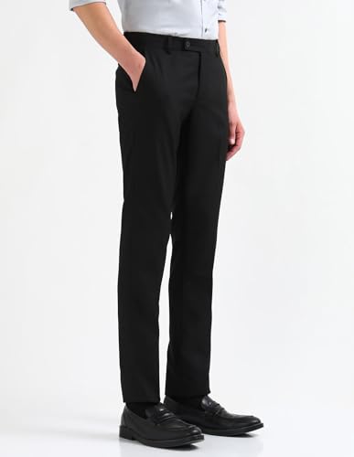 Image of Arrow Mens Black Pants ARAEOTR1875 30