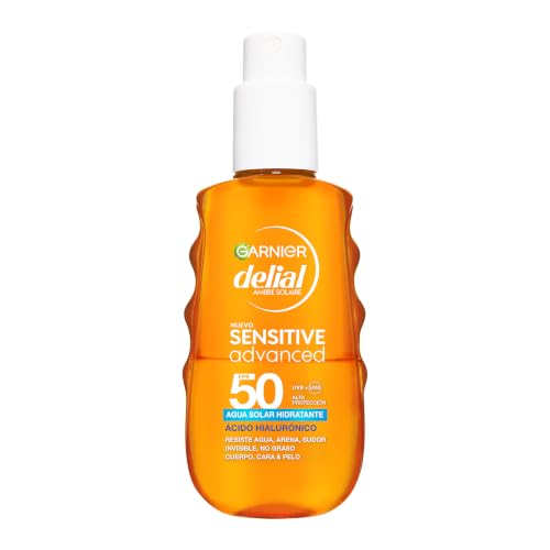 Garnier Delial Sensitive Advanced Agua Solar Hidratante FPS 50, 150ml