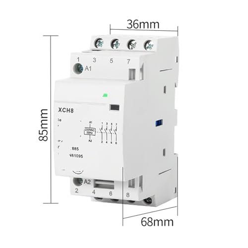 Interrupteur commande 220V 230V modulaire 4 pôles pour maison - 2
