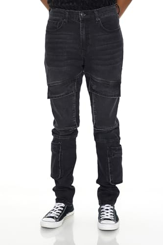 Forever 21 Men's Slim-fit Mid-Rise Cargo Jeans2