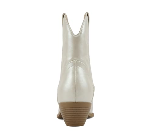 Image of Soda Women Cowgirl Cowboy Western Stitched Ankle Boots Pointed Toe Short Booties Rigging-S (Wide Fit Available)