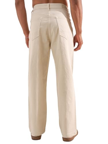 Image of Highlander Men Men's Straight Relaxed Fit Jeans | Stretchable | Everyday Comfort & Style| Jeans for Man|Premium Cotton Blend