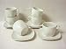 Imagen de Lote 6 Taza Y Plato TE 200ML Porcelana Blanco