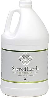 Organic Massage Oil Blend (1 Gallon) - Unscented, Nut Oil Free, Gluten Free and USDA Certified Organic