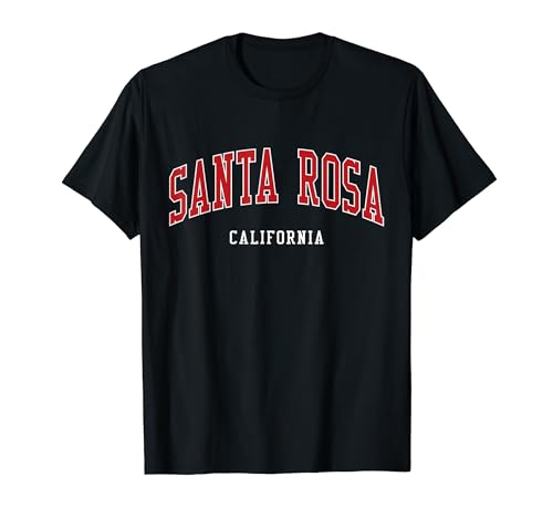 Santa Rosa California College University Style T-Shirt