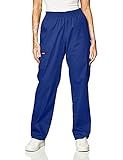 Dickies Women's Signature Elastic Waist Scrubs Pant, Galaxy Blue, X-Large