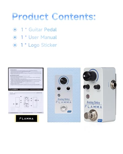 Flamma FC17 Analog Delay Pedal Vintage Delay Effects Electric Guitar Pedal True Bypass thumb #7