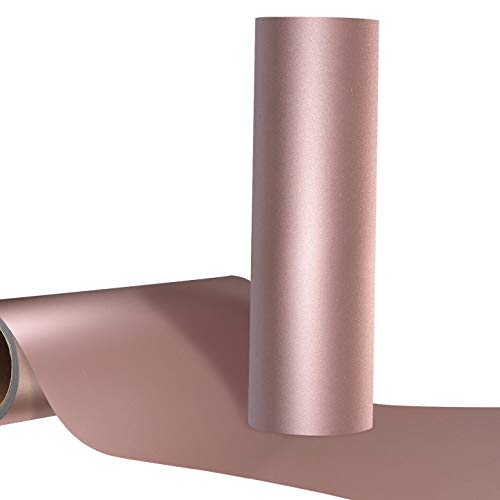 Matte Metallic Rose Gold Adhesive Vinyl Roll Craft Vinyl 12