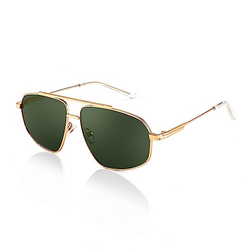 FEISEDY Retro Aviator Polarized Sunglasses Women Men 90s Small Vintage Shades Trendy Mirrored Sunglasses B23642