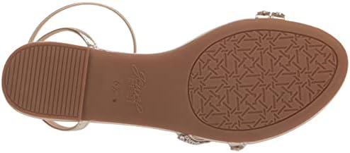 Jewel Badgley Mischka Women's Roslyn Flat Sandal, Gold Metallic, 10 | Image 3