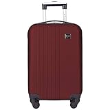 Travelers Club Cosmo Hardside Spinner Luggage, Rhubarb Red, Carry-On 20-Inch