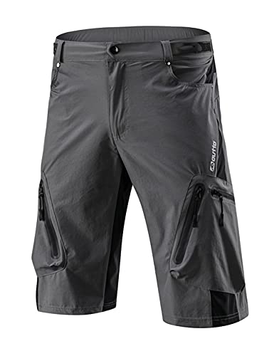 Pantalones ciclismo Bestgift hombre verano gris L miniatura 1