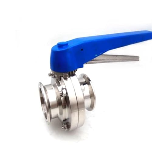 Accesorios de tubería 3/4 '1' 1-1/4 'TUBO DE LA TUBO DE 19MM 25MM 32M M válvula de mariposa sanitaria SS304 Ferrulo OD 50.5mm FIT 1.5' Boquilla de grifo de manguera de jardín