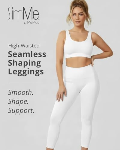Image of SlimMe High Waisted Shapewear Leggings, Tummy Control Compression